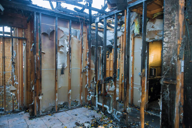 Professional Fire Board Up technician working in Waite Park, MN